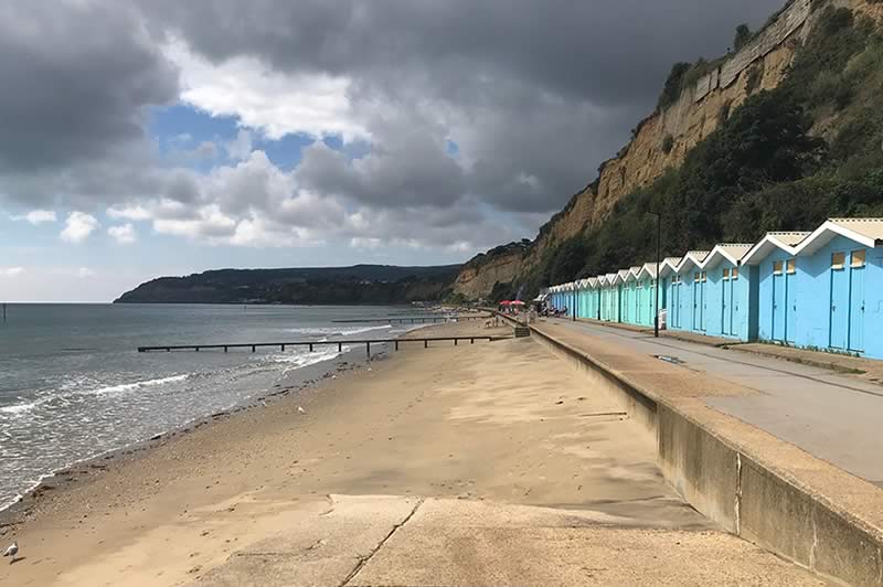 Beach huts at Sandown