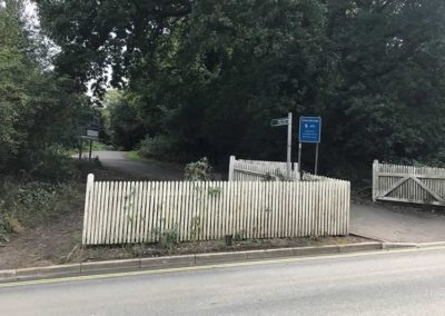 Start of the cycle path on Arctic Road at the Cowes end.