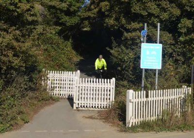 End of the cycle path at Newport