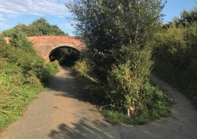 East Lane bridge. This is where the turn-off to Godshill is – it’s very easy to miss!