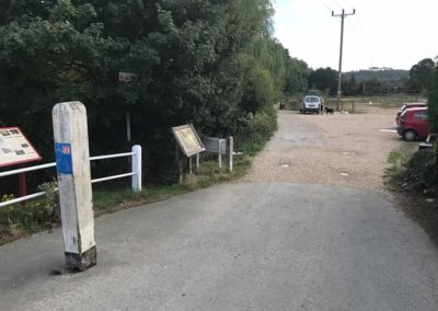 The start of the cycle path at Shide.