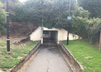 Underpass near Sandown Station