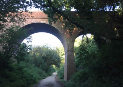 Bridge over the cycle track