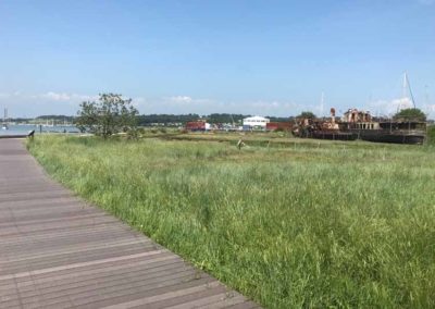 Boardwalk with ‘Ryde Queen’ on the right